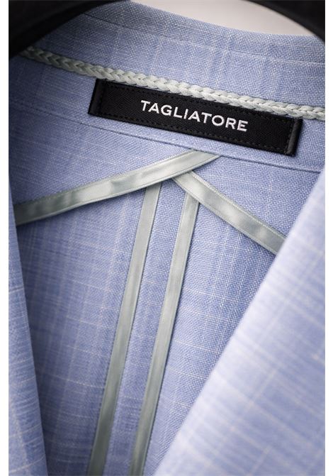 Giacca sartoriale azzurro chiaro Tagliatore in misto lana, seta e lino  Made in Italy TAGLIATORE | GIACCHE | 1SMC22K 440062I3225